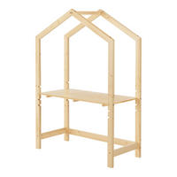 KINDERSCHREIBTISCH Suså - Beige, Holz (60/160/50cm) - [en.casa]