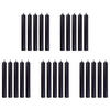 STABKERZE (25er Set) Rainbow - Schwarz, Paraffin (2.2/18/2.2cm) - BUTLERS