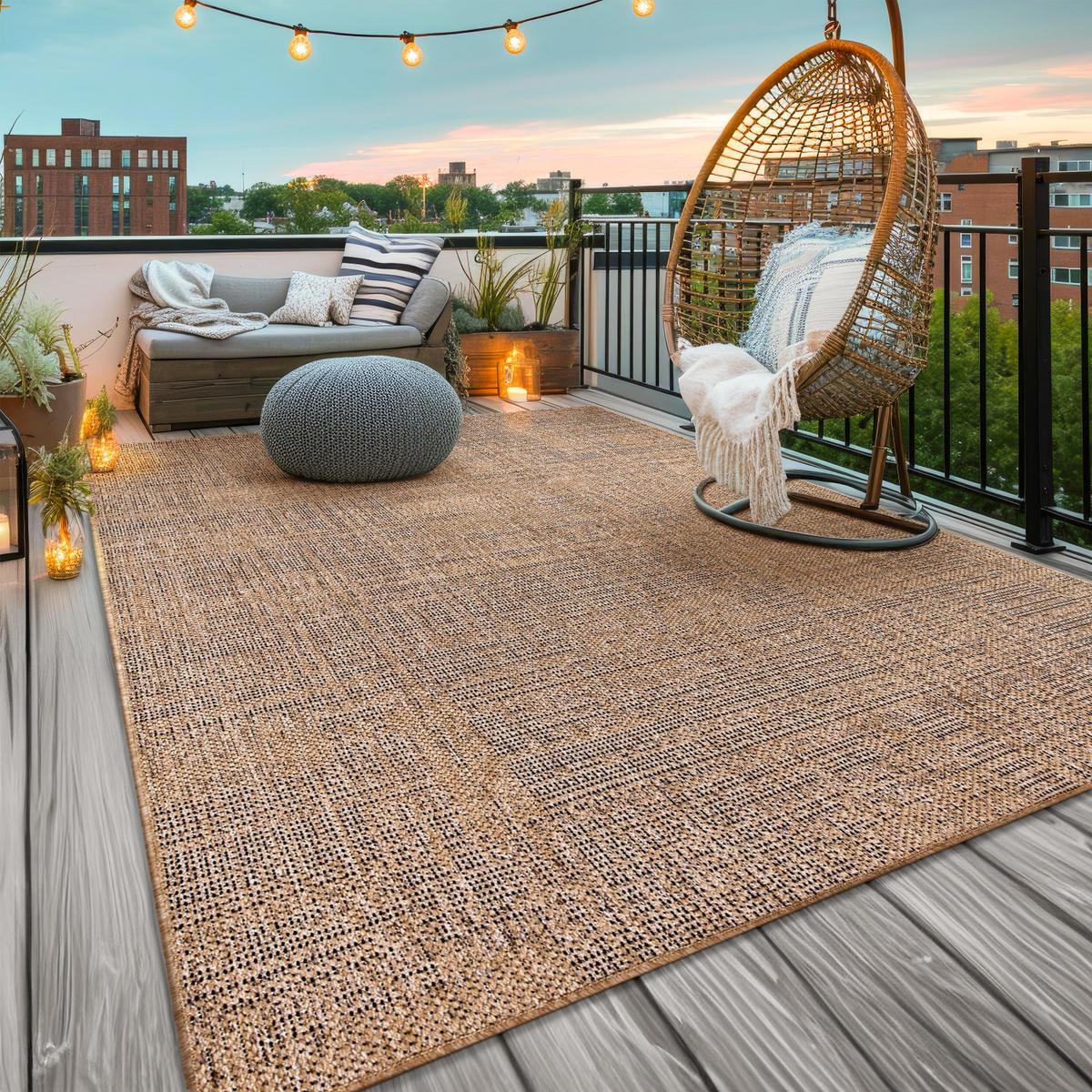OUTDOORTEPPICH Boho Beige 240 x 340 cm - Beige, Kunststoff (240/340cm) - TT Home