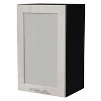 KÜCHENHÄNGESCHRANK Brerra W2S/45 Schwarz / RAL 9001 creme Hochglanz 45 / 32,5 / 72cm - Creme/Schwarz, Holz/Holzwerkstoff (45/72/32.5cm) - Feldmann-Wohnen