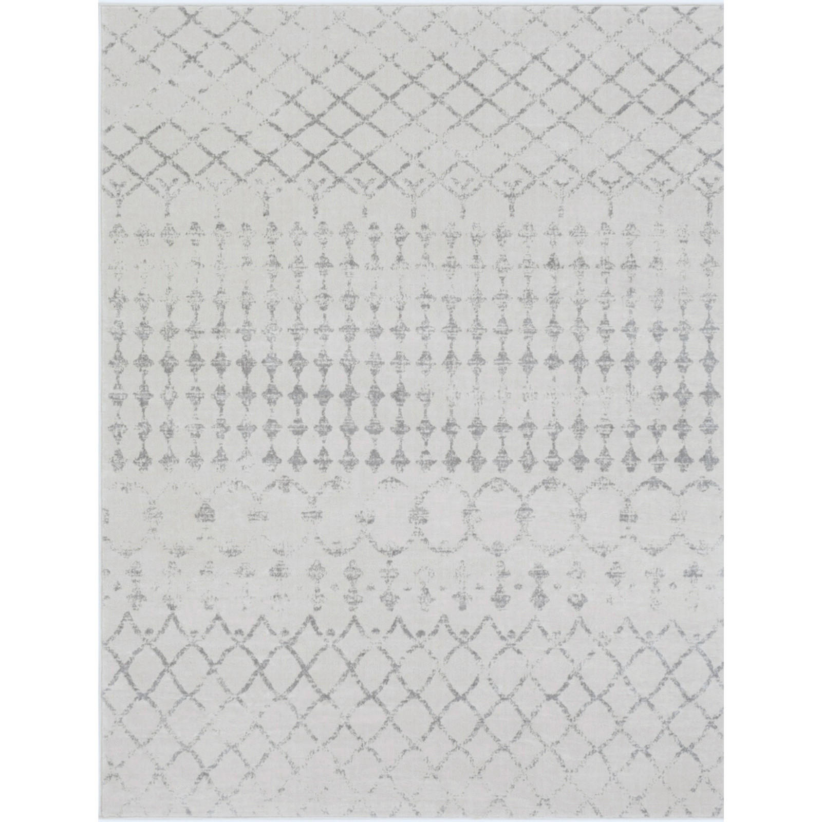 KURZFLORTEPPICH 120x170 cm Weiß - Grau, Naturmaterialien/Textil (120/170cm) - LIVABLISS