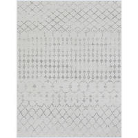 KURZFLORTEPPICH 120x170 cm Weiß - Grau, Naturmaterialien/Textil (140/200cm) - LIVABLISS
