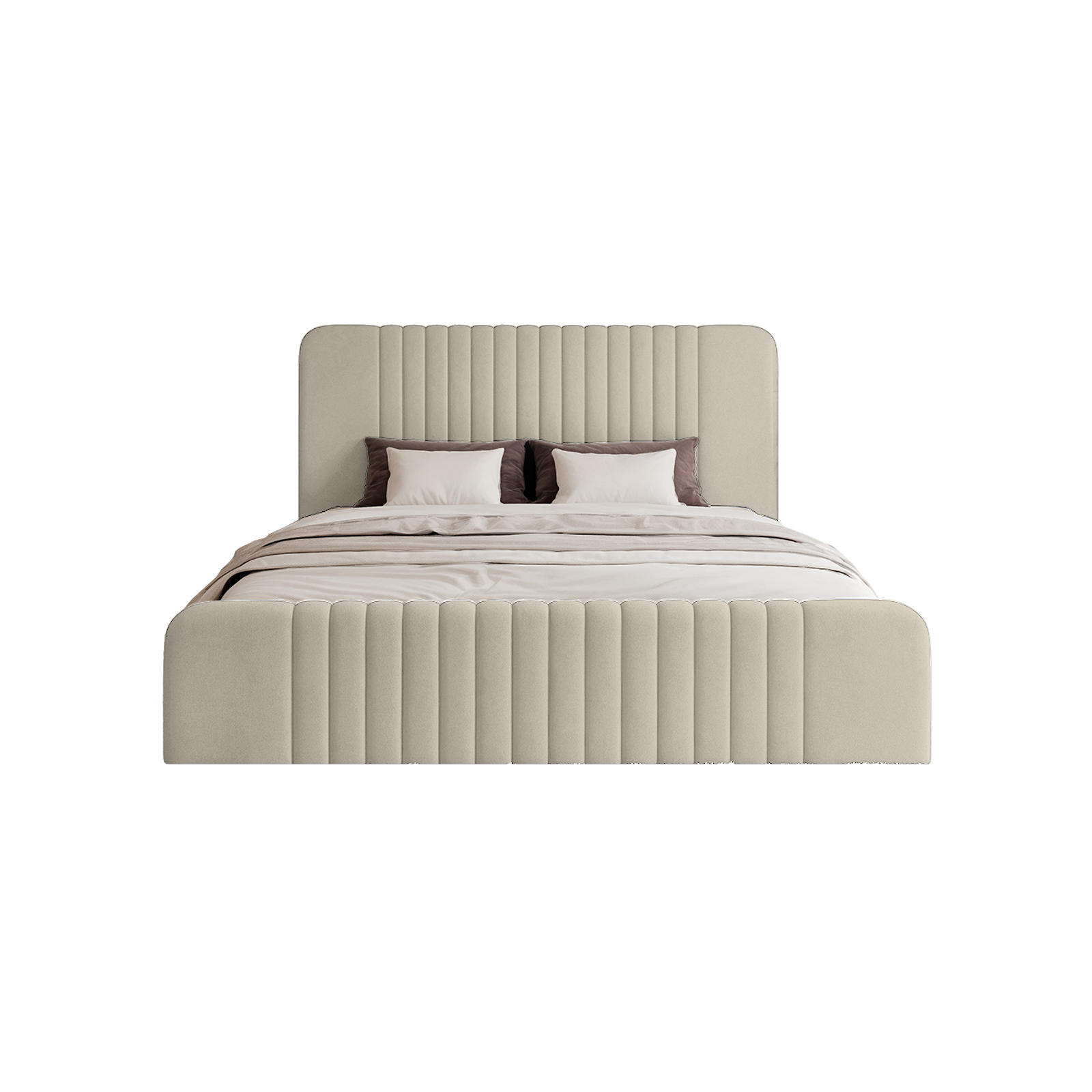 POLSTERBETT Pariotto 120x200 cm, Beige - Beige, Textil (120/200cm) - Fedve