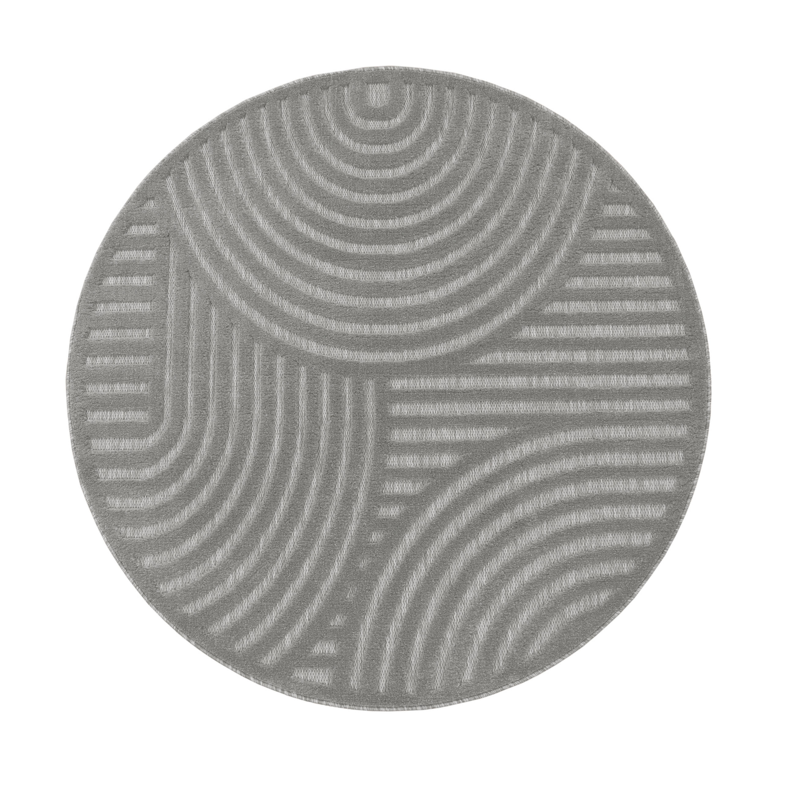 OUTDOORTEPPICH 120/120 cm Livorno 674 - Grau, Textil (120/120cm) - Paco Home