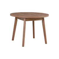 ESSTISCH Oslo 3 L - Hellbraun/Braun, Holz (100/100/75cm) - Leaf Design