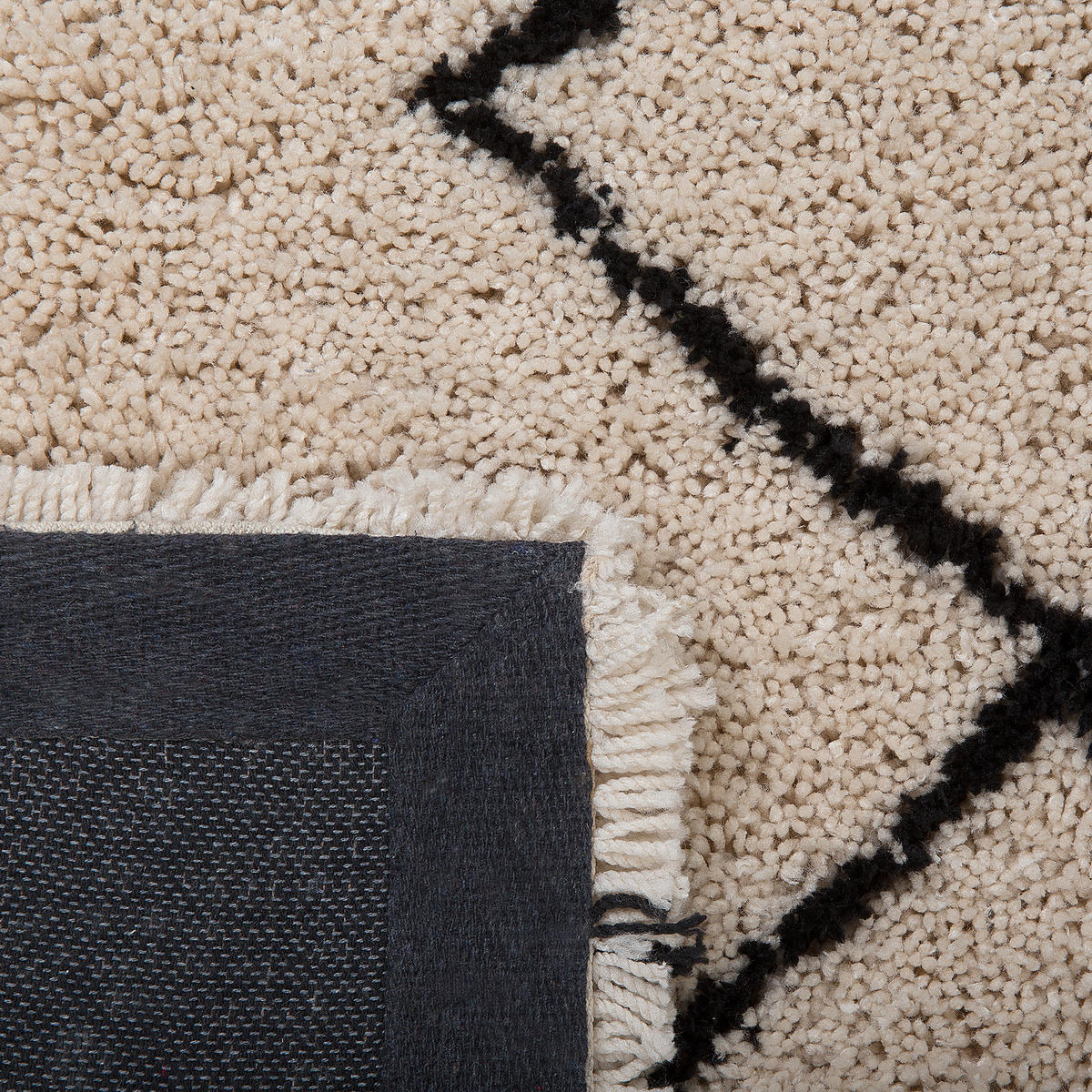 KURZFLOR-TEPPICH Havsa 230/160 cm - Beige, Kunststoff (160/230cm) - Beliani