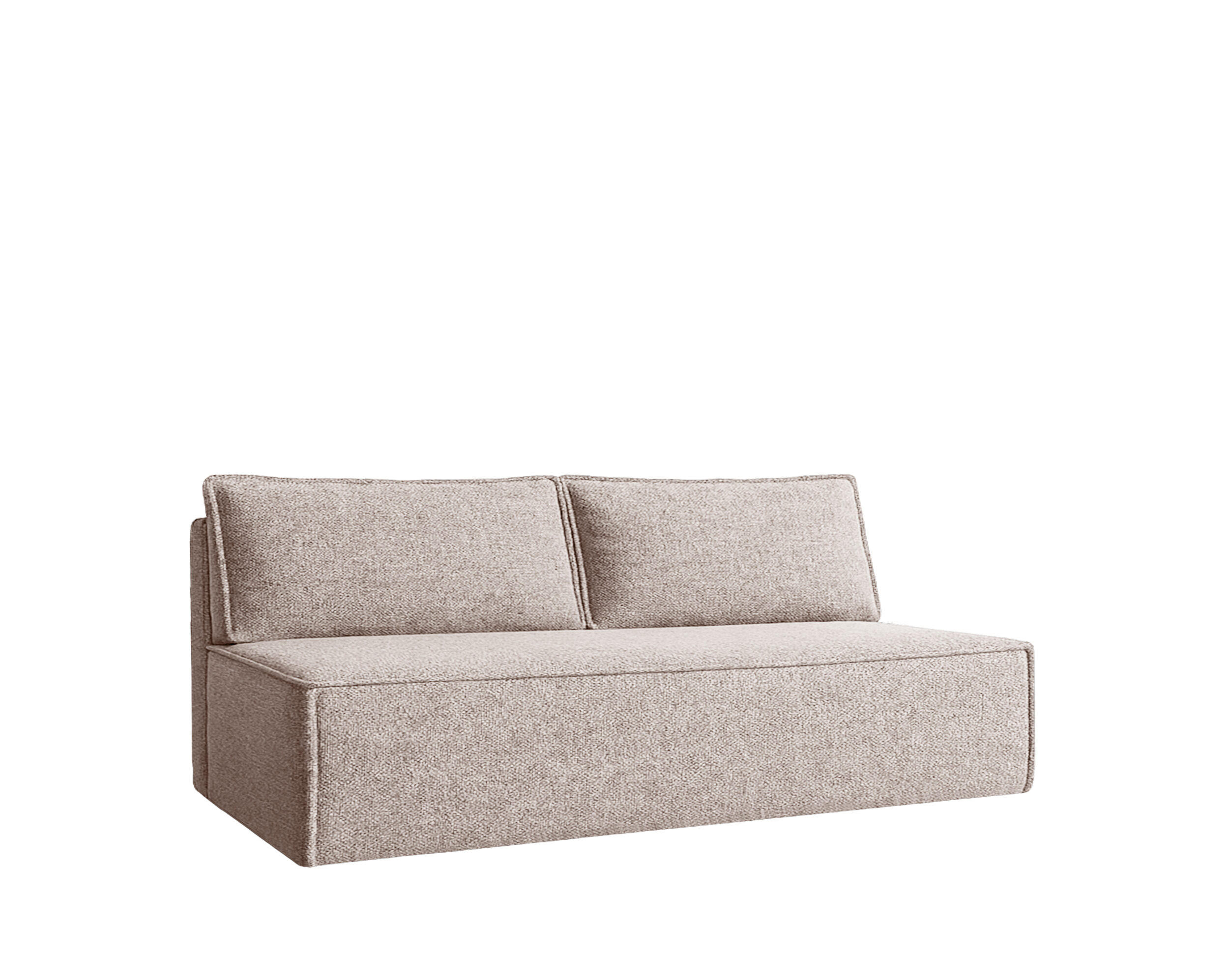SCHLAFSOFA Mit Bettkasten DUO Stoff Verita Beige - Beige, Holz/Kunststoff (198/89/90cm) - Kaiser Möbel