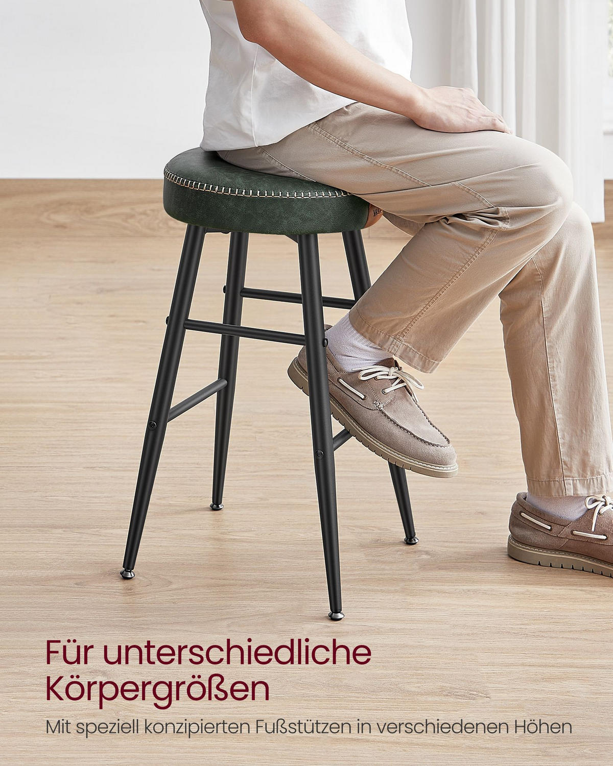 BARHOCKER LIBREVILLE 2ER-SET - Grün, Metall (49.5/63/49.5cm) - Hansiro
