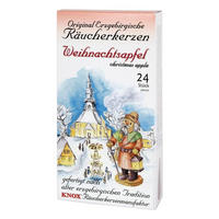 RÄUCHERKERZEN Erzgebirgische Räucherkerzen Weihnachtsapfel 24er Packung - Multicolor, Holz (6.5/2.3/12.5cm)