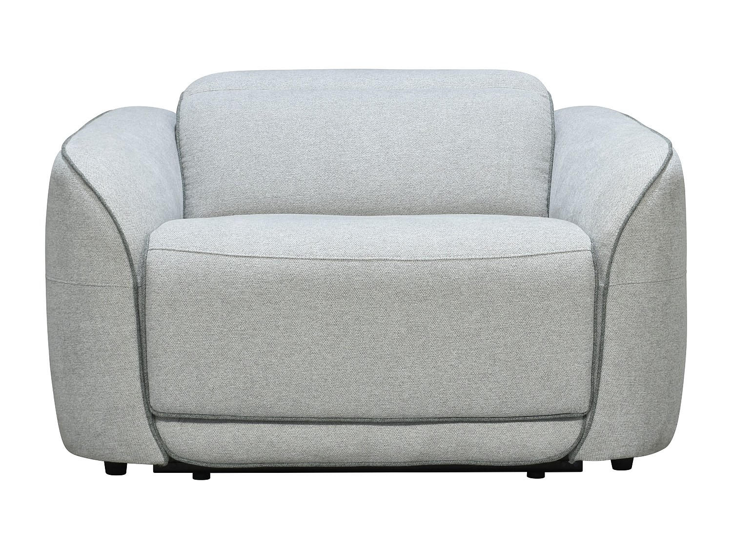 RELAXSESSEL - 1 Person - Stoff, Stoff, Stoff - Hellgrau - - Hellgrau, Textil (121/77/107cm) - Vente-Unique