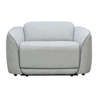 RELAXSESSEL - 1 Person - Stoff, Stoff, Stoff - Hellgrau - - Hellgrau, Textil (121/77/107cm) - Vente-Unique