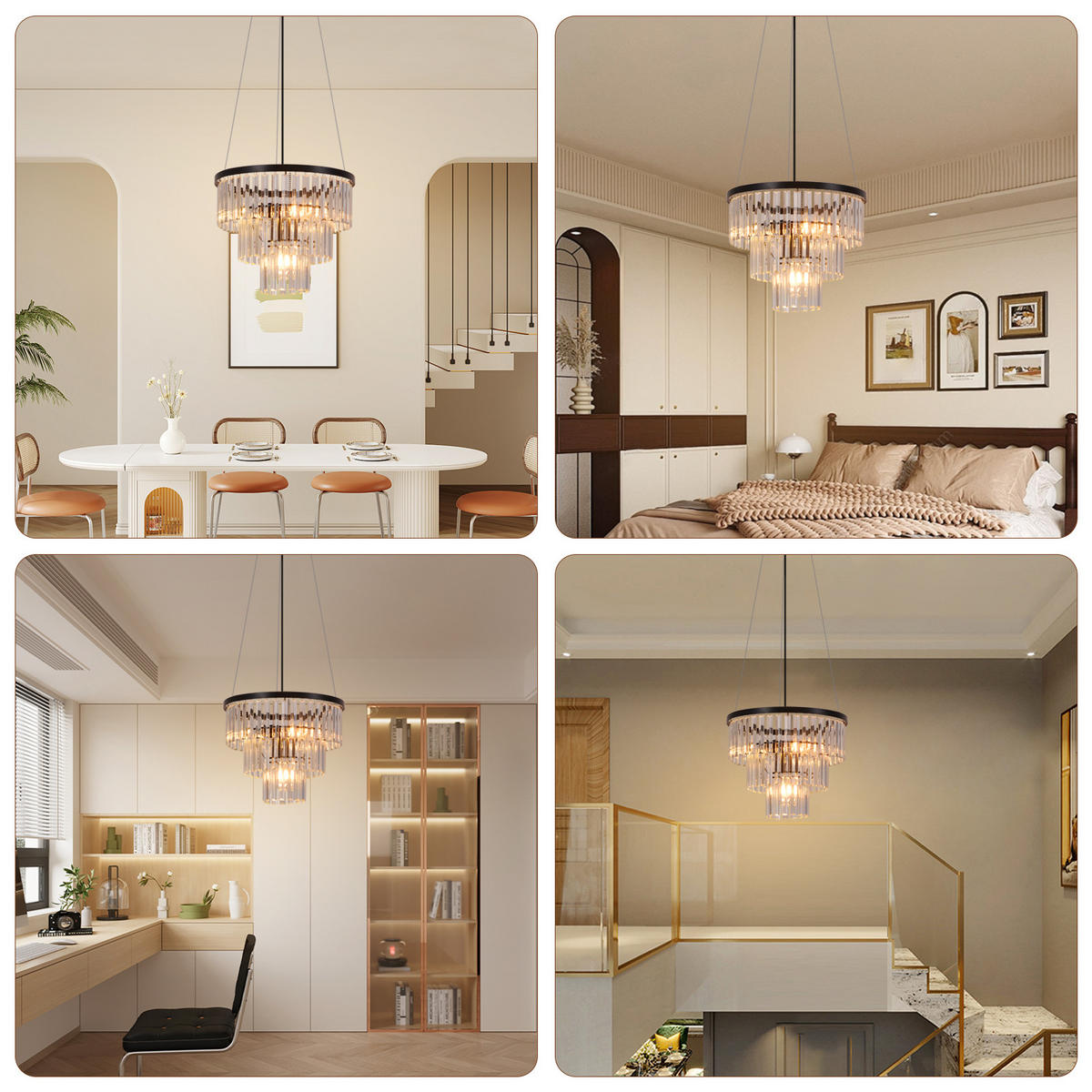 HÄNGELEUCHTE Brynq 40/156/40 cm - Schwarz, Metall (40/40/156cm) - ZMH