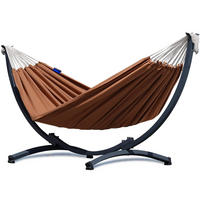 HÄNGEMATTE mit Gestell, Metall, Braun, einfache Montage - Hellbraun, Metall (98/110/250cm) - Potenza