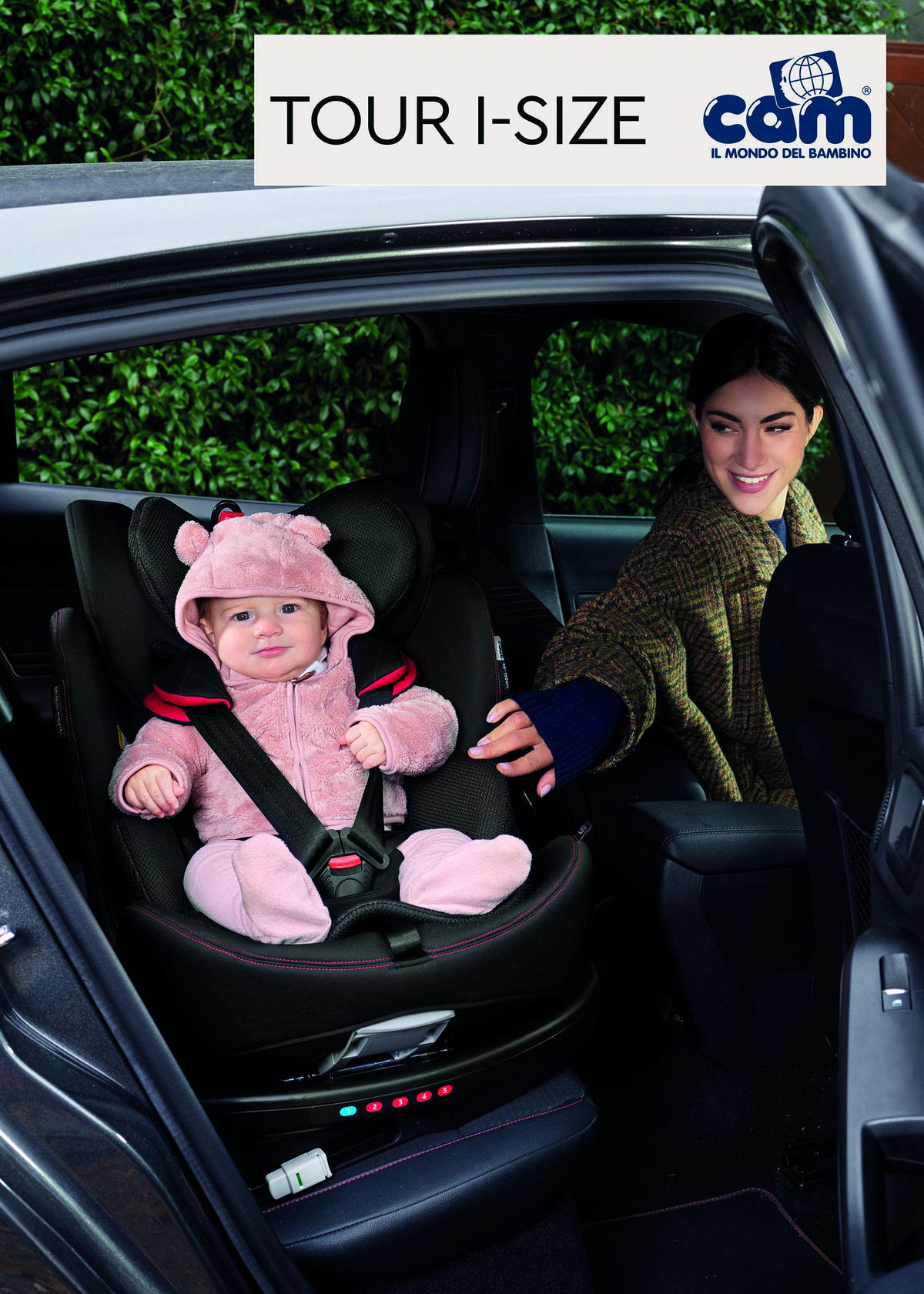 KINDERAUTOSITZ Tour I-Size Autositz - Schwarz, Kunststoff (219/470/315cm) - Cam il Mondo del Bambino S.p.A.