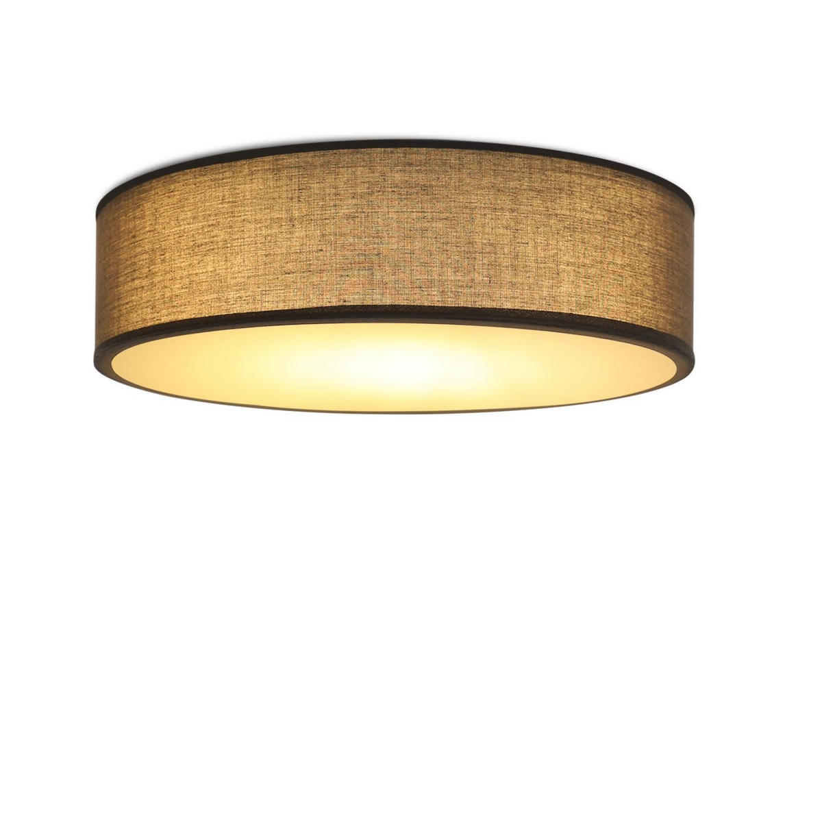 LED-DECKENLEUCHTE Ylrend 30.0/30.0/5.0 cm - Grau, Textil (30/30/5cm) - ZMH