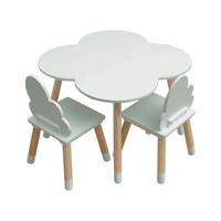 KINDERTISCH, 2 STÜHLE Hellgrün 60/60/44 cm - Hellgrün, Holzwerkstoff (60/44/60cm) - Mobili Rebecca
