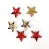 WEIHNACHTSBAUMSCHMUCK Sterne Kunststoff 6er-Set - Multicolor, Kunststoff (3/6.5/6.3cm) - Atmosphera Createur d´interieur