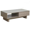 COUCHTISCH, Beigefarbe - Beige, Holz (120/60/39cm) - Oviala