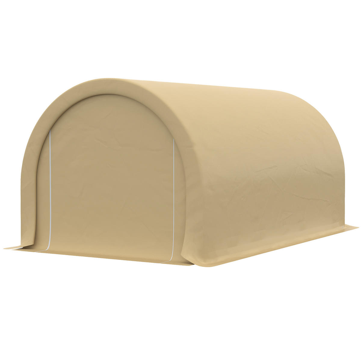 CARPORT DE-12612 500/300/240 cm 190 g/m² mit abnehmbaren Seitenwänden Beige - Beige, Kunststoff (300/240/500cm) - ComfortXL