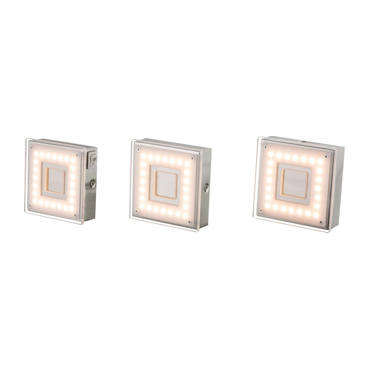 LED WANDLEUCHTE SAN FRANCISCO I Silber Metall - Silberfarben, Metall (9/3.1cm) - Globo Lighting