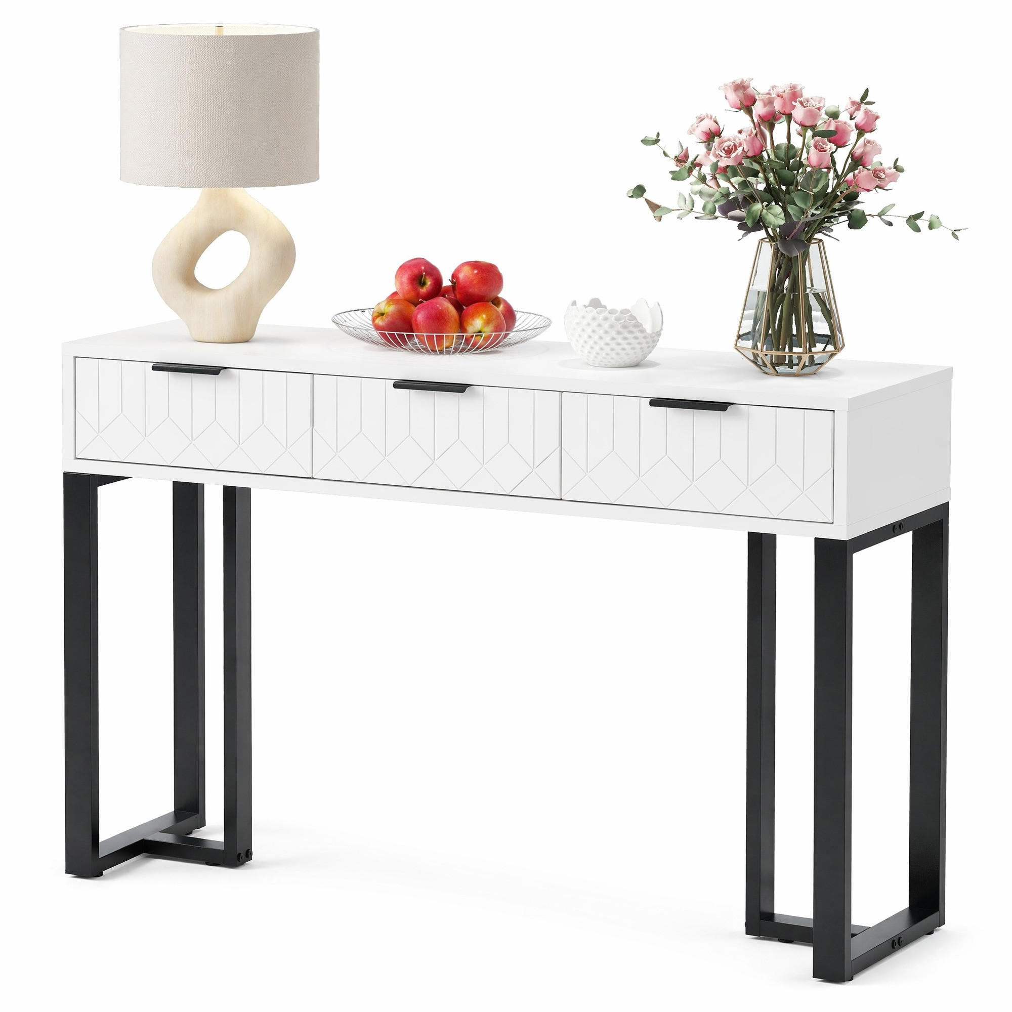 Ivmeu Konsolentisch Schwarz 120x80x36 cm