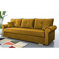 SOFA Muskat Gelb TOP Mit Schlaffunktion - Gelb, Textil (237/76/85cm) - Sepro Meble