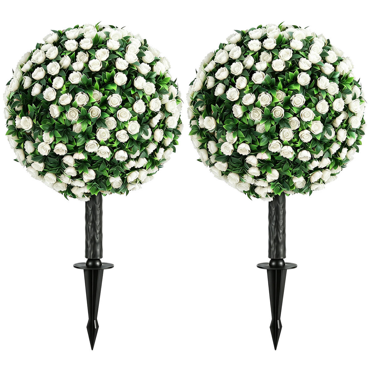KÜNSTLICHE Pflanzen Weiß 30.0/30.0/55.0cm - Weiß, Kunststoff (55cm)