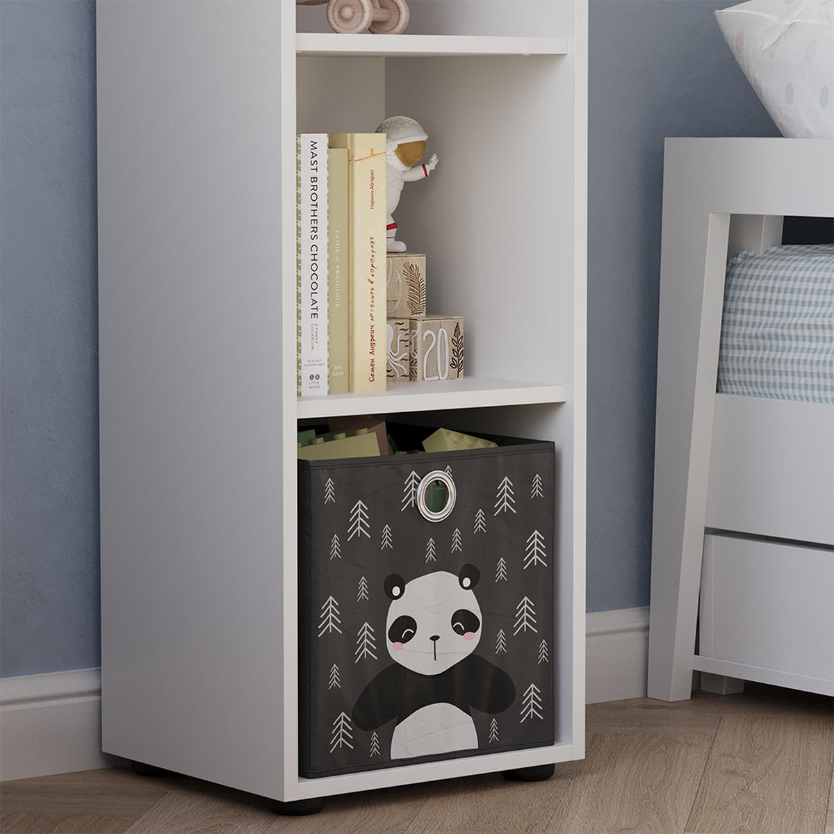 KINDERREGAL Estell Weiß 36.2 x 107.6 cm 3 Fächer - Weiß, Holzwerkstoff (36.2/107.6/32.1cm) - Vicco