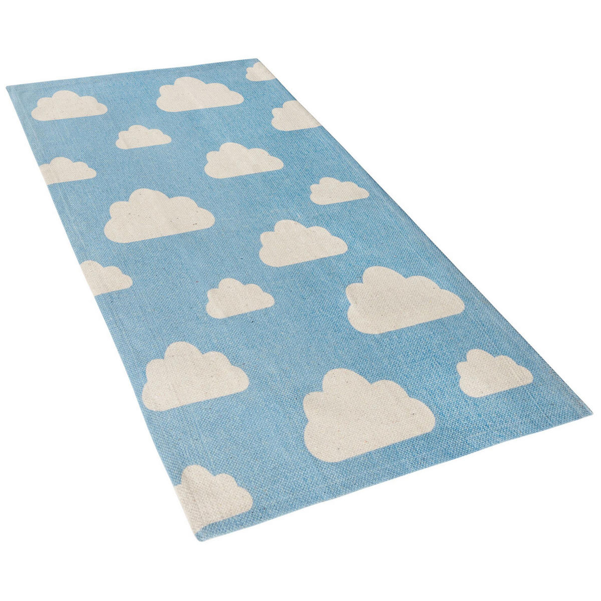 KINDERTEPPICH Gwalijar 90/60 cm - Blau, Textil (60/90cm) - Beliani