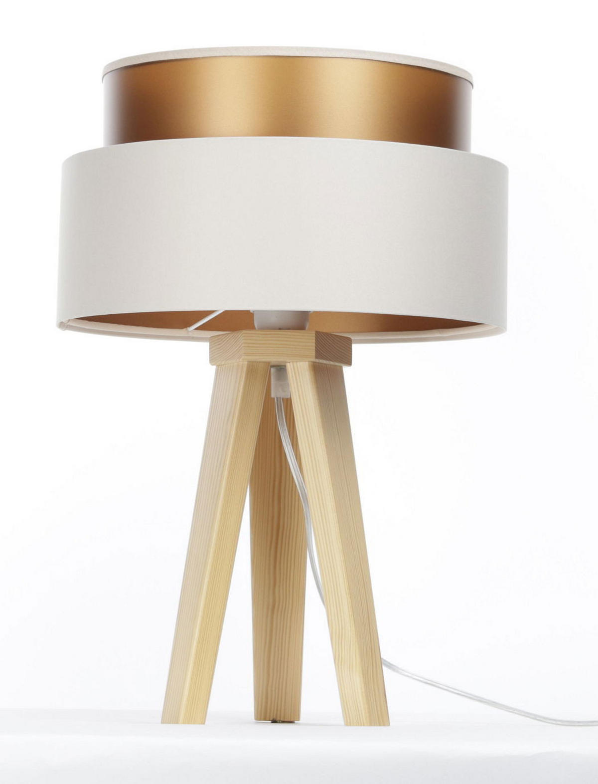 TISCHLAMPE Beige 30/45 cm - Braun, Kunststoff (30/0.7/45cm) - ONZENO