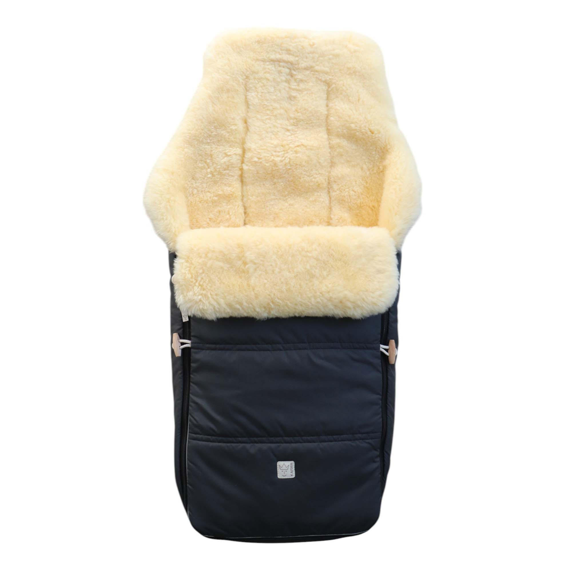 LAMMFELL-FUSSSACK Dublas 2.0, anthracite - Anthrazit, Fell (45/95cm) - Kaiserbaby