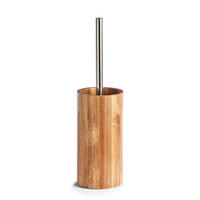 WC-BÜRSTENHALTER aus Akazienholz + WC-Bürste 10/10/36 cm - Braun, Holz (10/36/10cm) - ZELLER