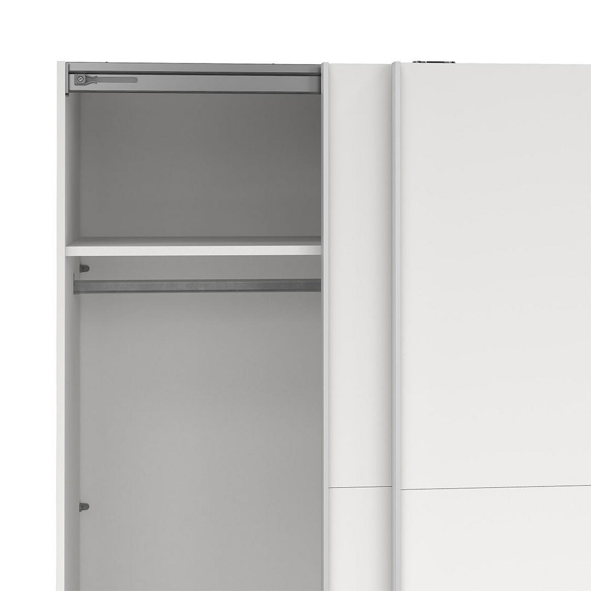 SCHIEBETÜRENSCHRANK, Como, Weiß, Holzwerkstoff, 179 x 67 x 201 cm - Weiß, Holzwerkstoff (179/201/67cm) - ebuy24