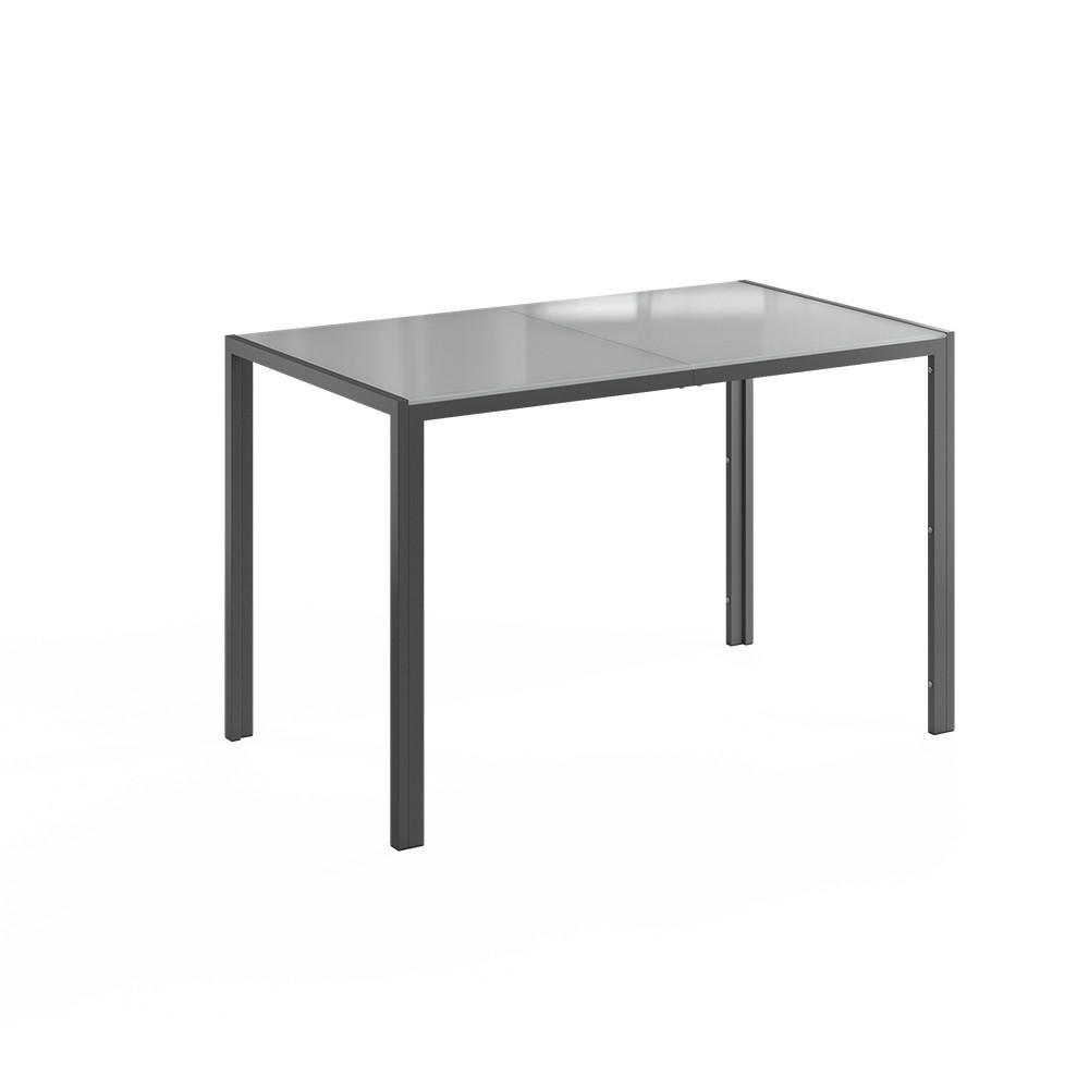 JEDÁLENSKÝ STÔL Grand, Šedá/Šedá, 120 x 70 cm - sivá, sklo (70/120/74.5cm) - Vicco
