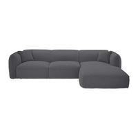SOFA - 5 Personen - stoff - anthrazitgrau Camilio - Anthrazit, Textil (272/74/165cm) - Vente-Unique