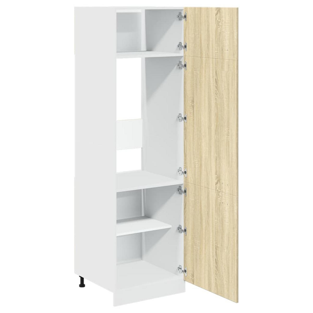 KÜHLUMBAUSCHRANK Lyon Sonoma-Eiche 60/57/207 Cm Holzwerkstoff - Braun, Holzwerkstoff (60/207/57cm) - vidaXL