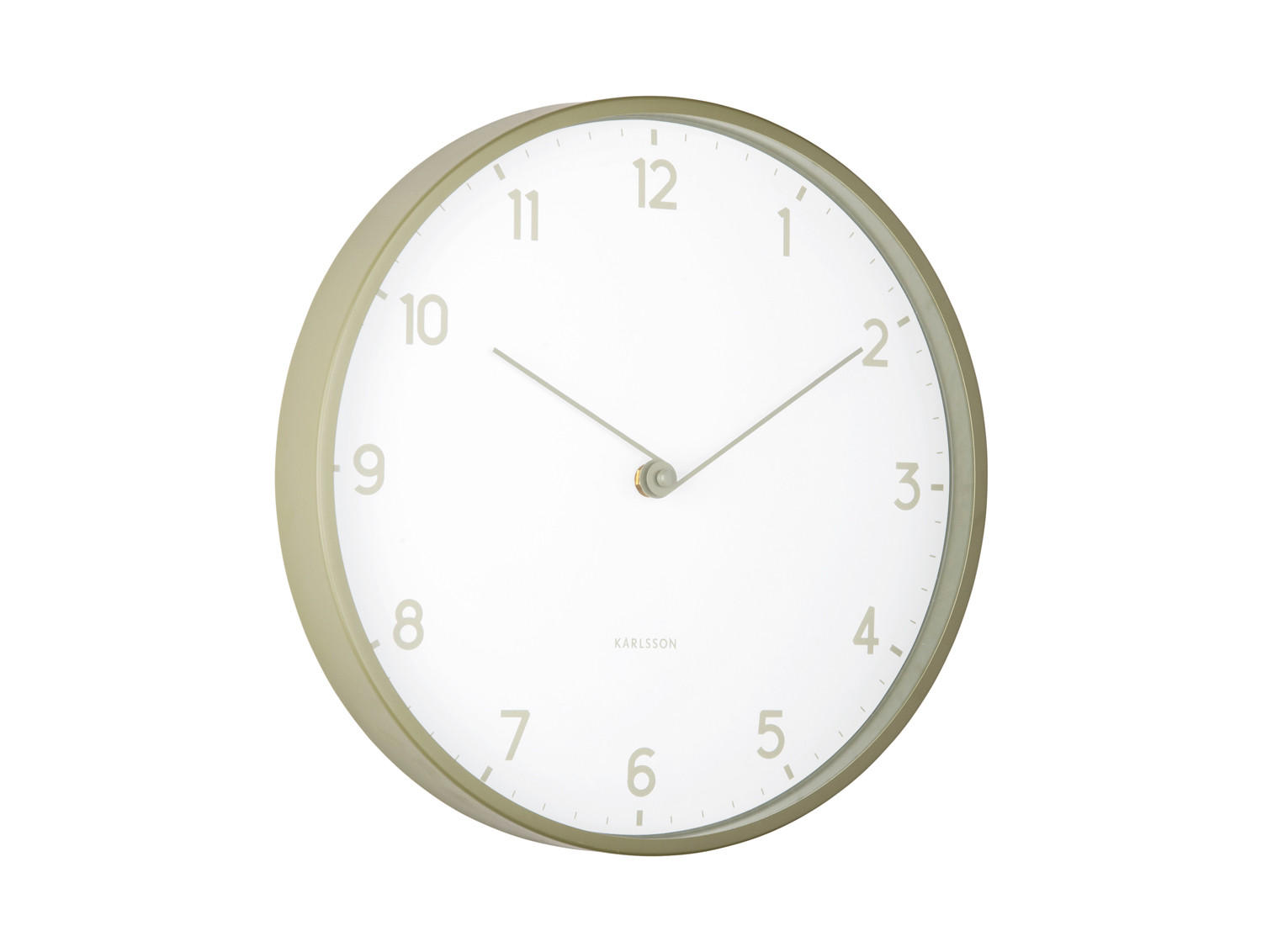 Karlsson Wanduhr Grün 30x4x30 cm