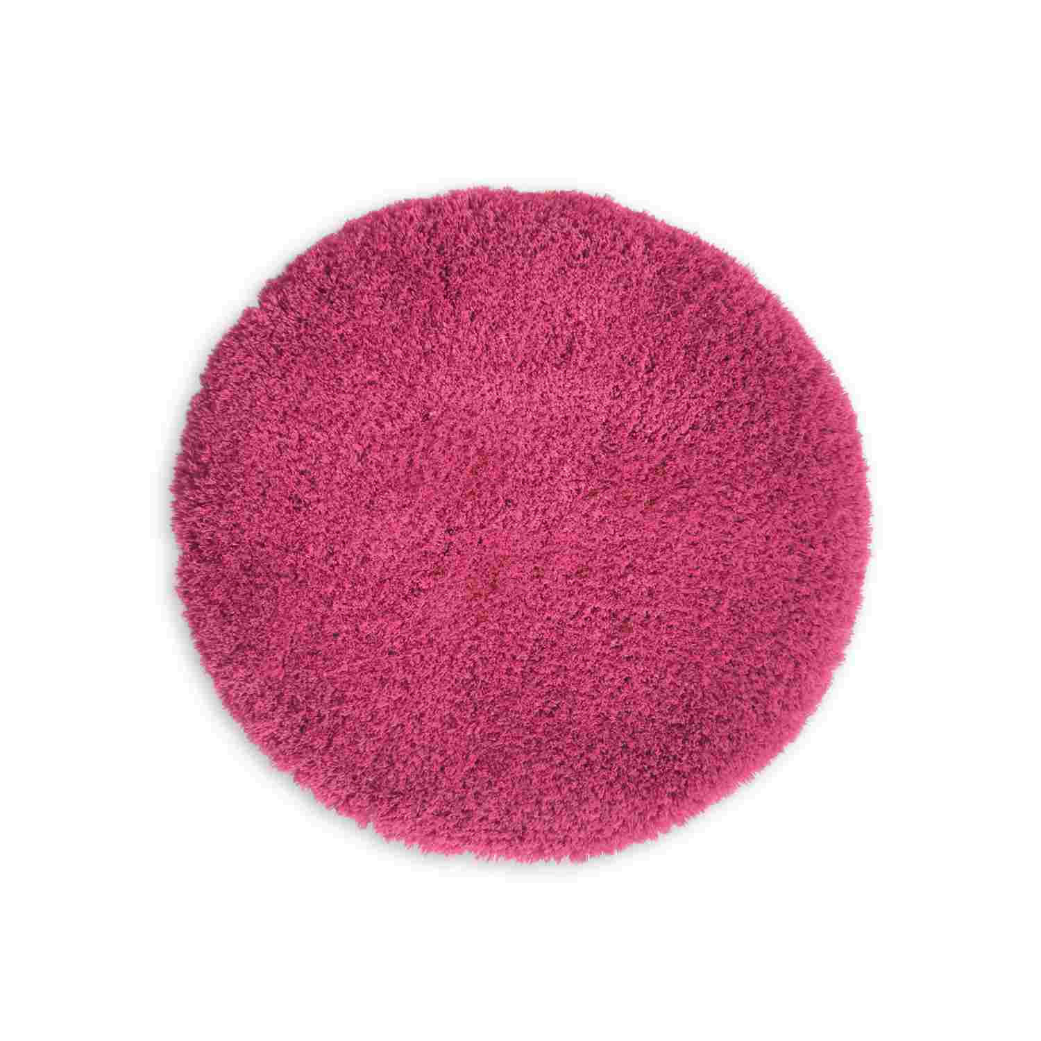 HOCHFLOR BADEMATTEN MALMÖ - Pink, Textil (56/56cm) - WohnDirect