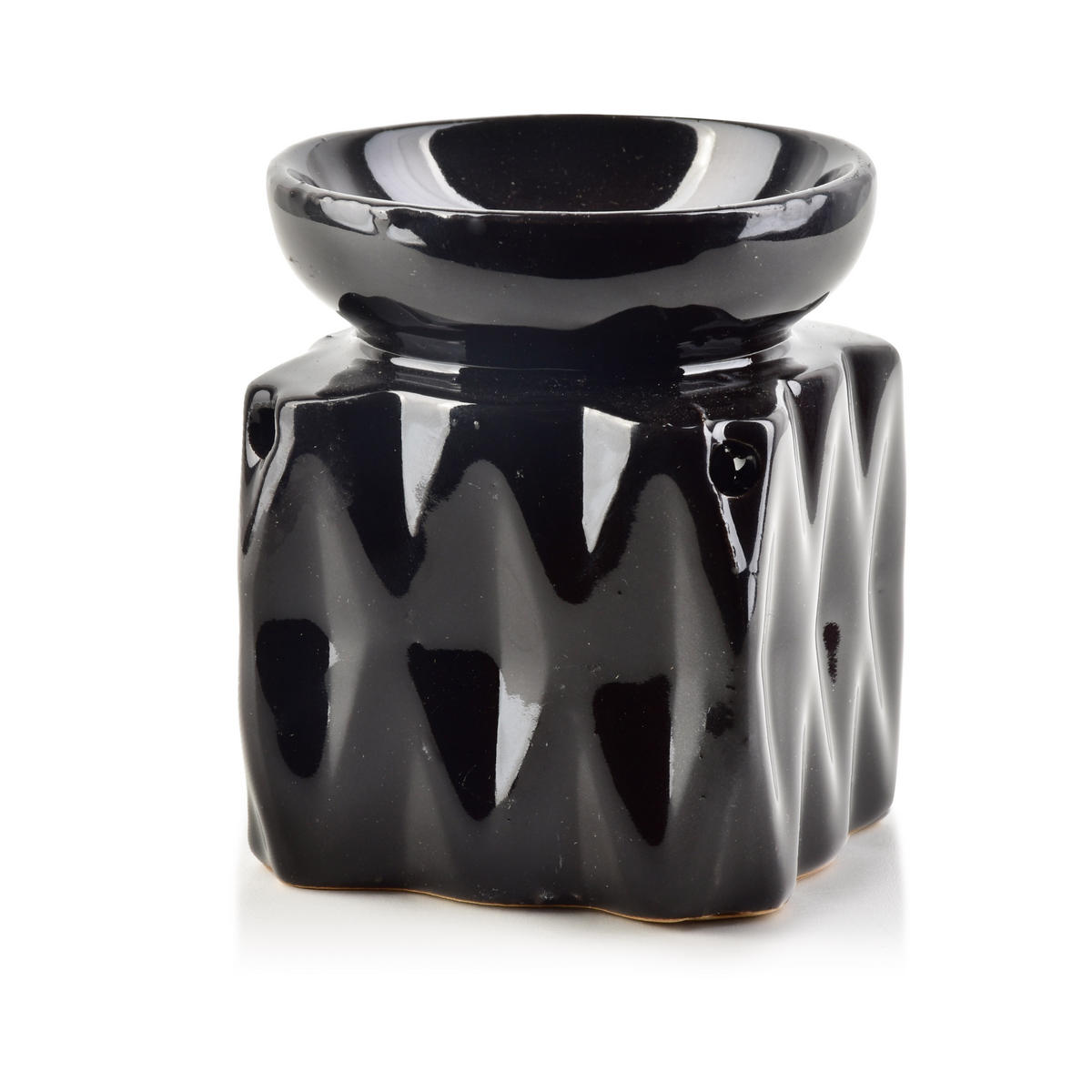 DUFTLAMPE Basic Schwarz 6.8/6.5/8 cm Keramik - Schwarz, Keramik (8cm) - Mondex