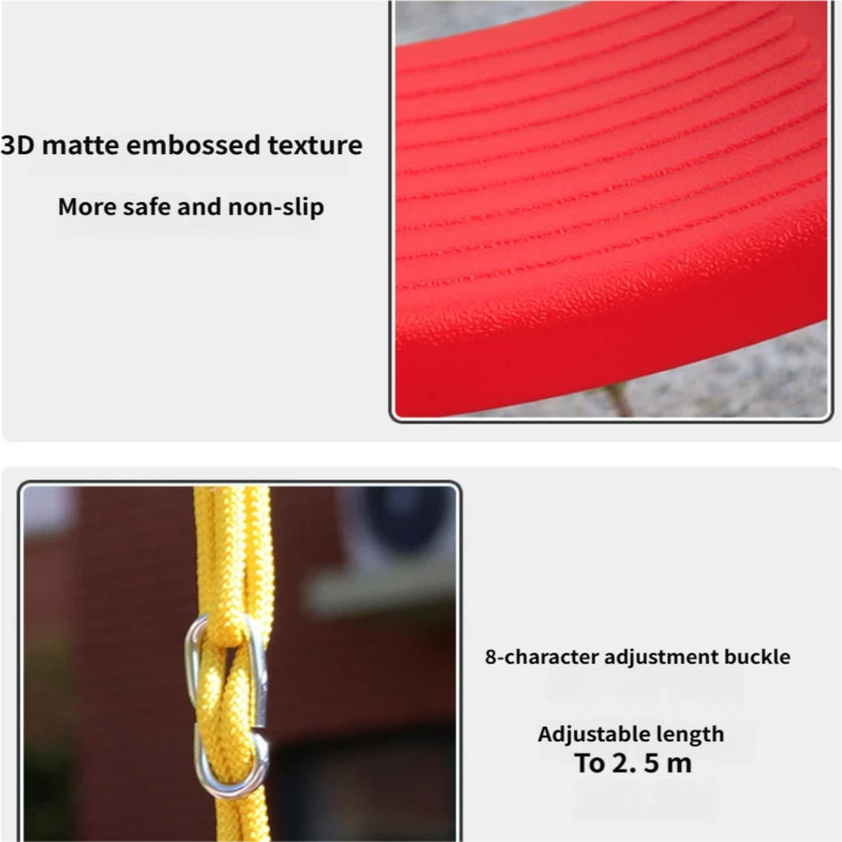 SCHAUKEL, rot, PE-Material, 42 × 17 cm - Rot, Kunststoff (17/4/42cm) - Authentics