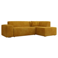 ECKSOFA Lordin, Seite: Rechts - Currygelb, Holz/Textil (267/205cm) - MIRJAN24