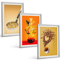 BILDER SET 3er Set - 40x60 cm Silberner Rahmen - Küchenthemen - Silberfarben, Kunststoff (40/60cm) - TULUP