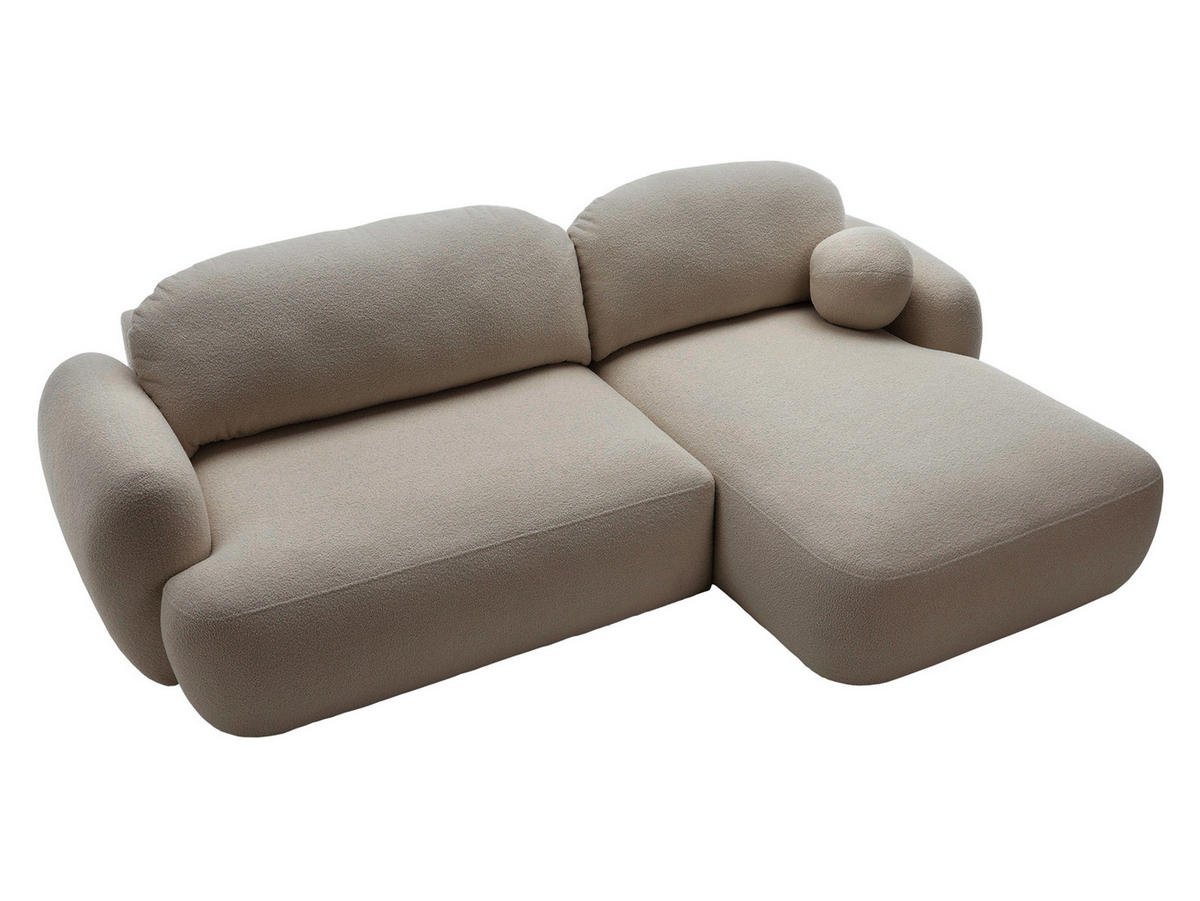 ECKSOFA Mayo, Seite: Rechts - Hellbraun/Schwarz, Holz/Kunststoff (275/175cm) - MIRJAN24