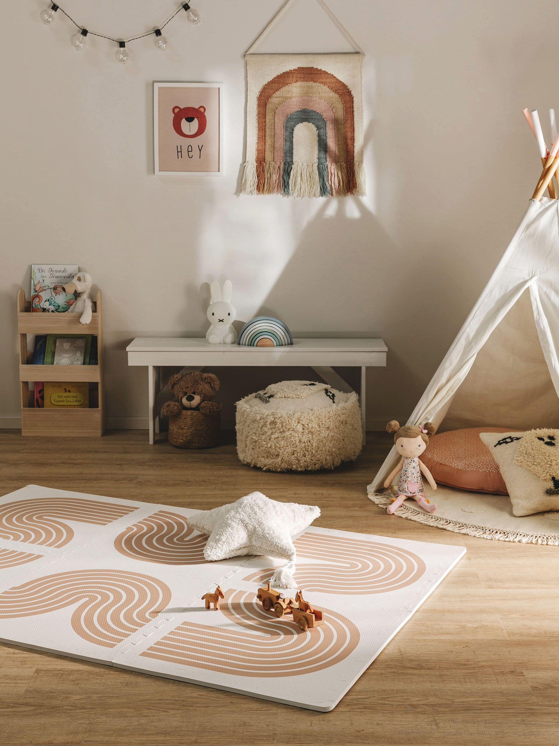 SPIELMATTE Archie Beige 120x180 cm - Beige, Textil (120/180cm) - Lytte