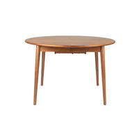 ESSTISCH Twist Ausziehbarer Rund 120/160x120 cm Walnuss - Braun, Holz (160/120/76cm) - Zuiver