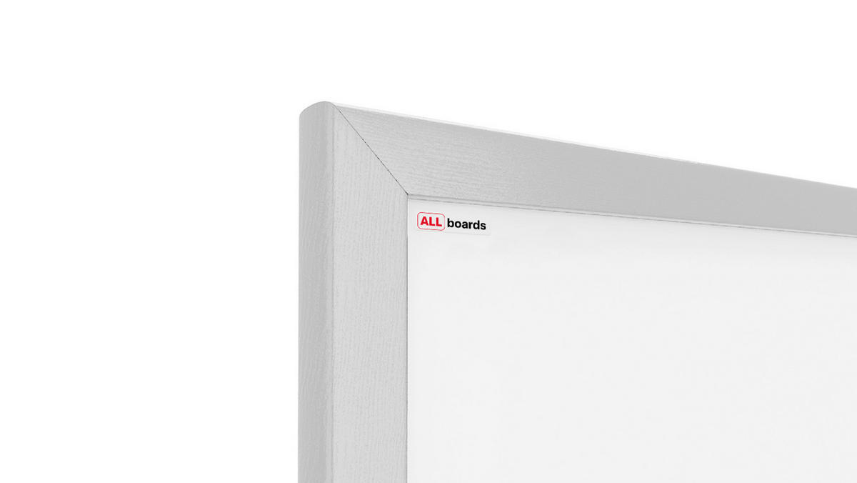 MAGNETISCHES Whiteboard mit weißen Holzrahmen 30x70cm - Weiß, Metall (30/70/1.5cm) - ALLboards