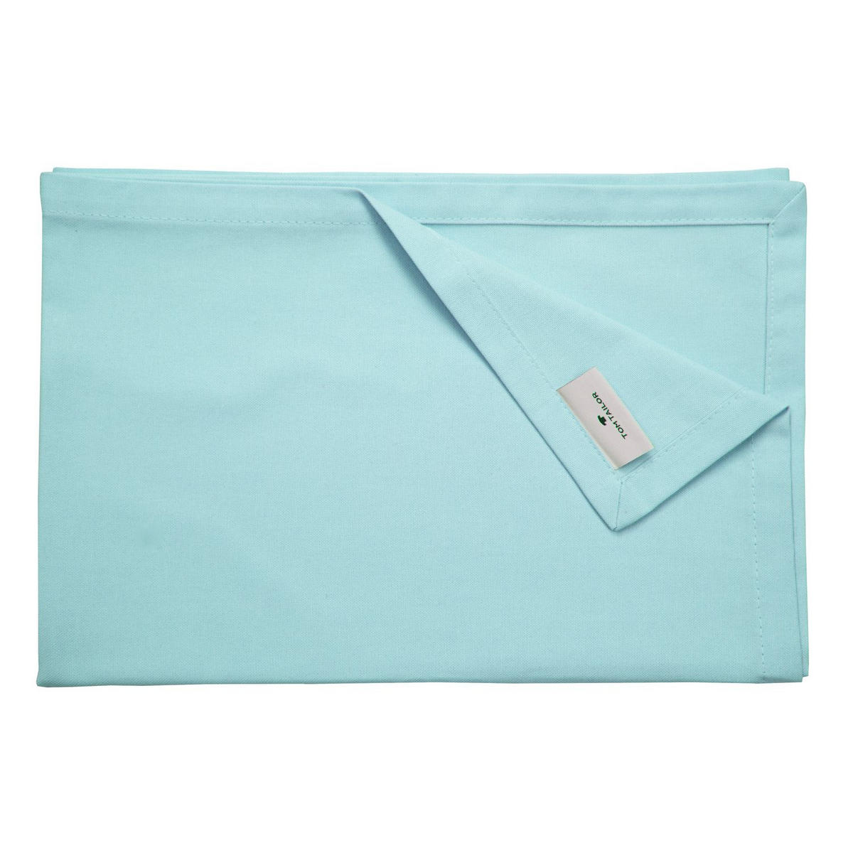 TISCHLÄUFER IN LEINENOPTIK DOVE Blickdicht - Mintgrün, Textil (150/50/0.5cm) - Tom Tailor