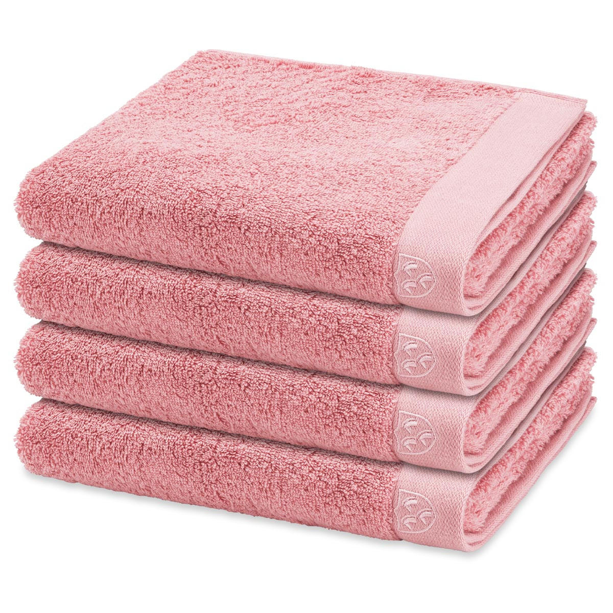 HANDTUCH Doubleface Stripes 4er-Set - Rosa, Textil (50/100cm) - Ross