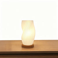 TISCHLEUCHTE Retro Streifen Mini - Gelb, Kunststoff (11/21/11cm) - Authentics