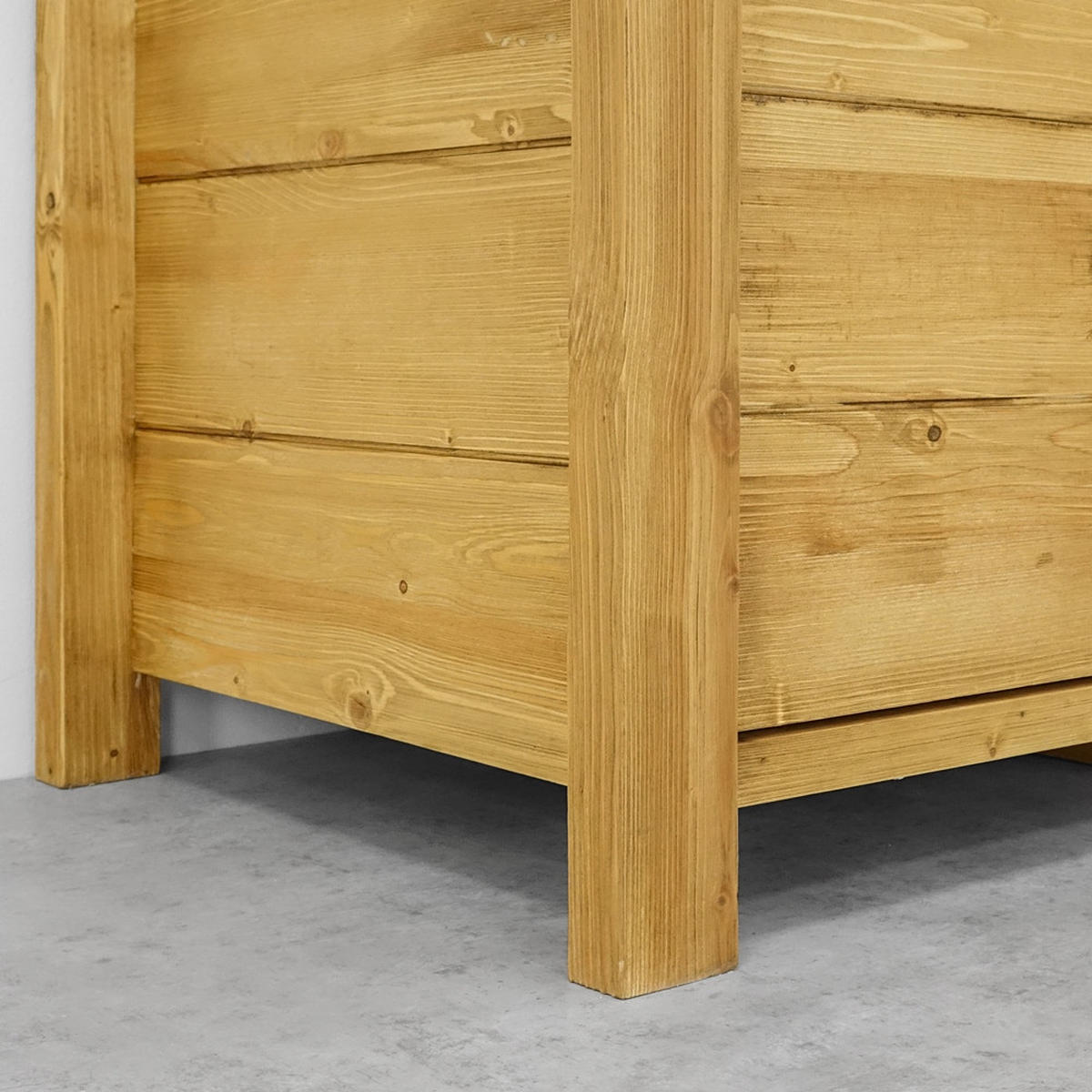 KLEIDERSCHRANK aus Massivholz MIDLAND - Honig, Holz (125/200/60cm) - Seart
